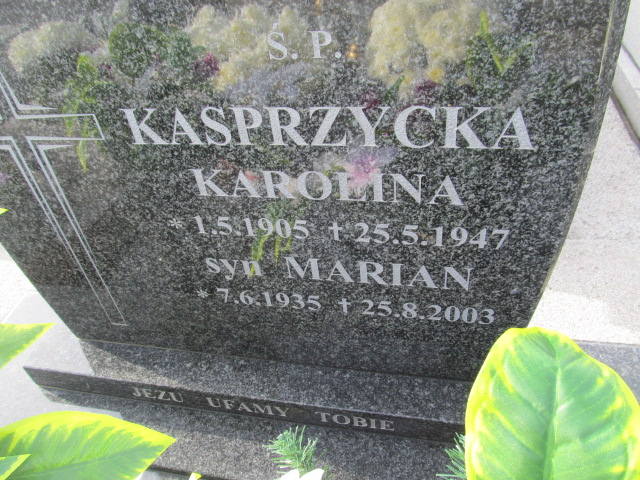 Karolina Kasprzycka 1905 Oświęcim Gmina - Grobonet - Wyszukiwarka osób pochowanych