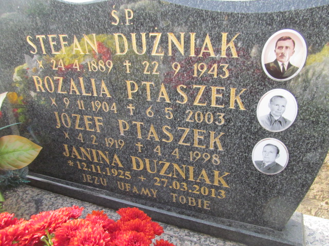 Józef Ptaszek 1919 Oświęcim Gmina - Grobonet - Wyszukiwarka osób pochowanych