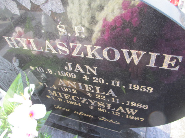 Aniela Hylaszek 1912 Oświęcim Gmina - Grobonet - Wyszukiwarka osób pochowanych