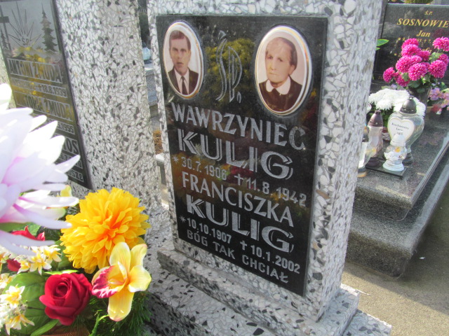 Wawrzyniec Kulig 1906 Oświęcim Gmina - Grobonet - Wyszukiwarka osób pochowanych