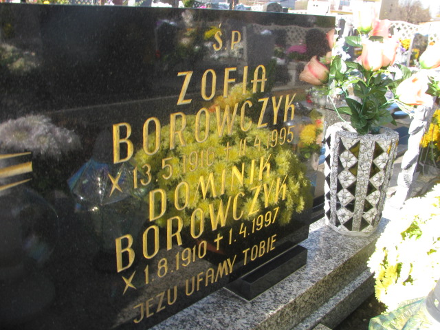 Domink Borowczyk 1910 Oświęcim Gmina - Grobonet - Wyszukiwarka osób pochowanych
