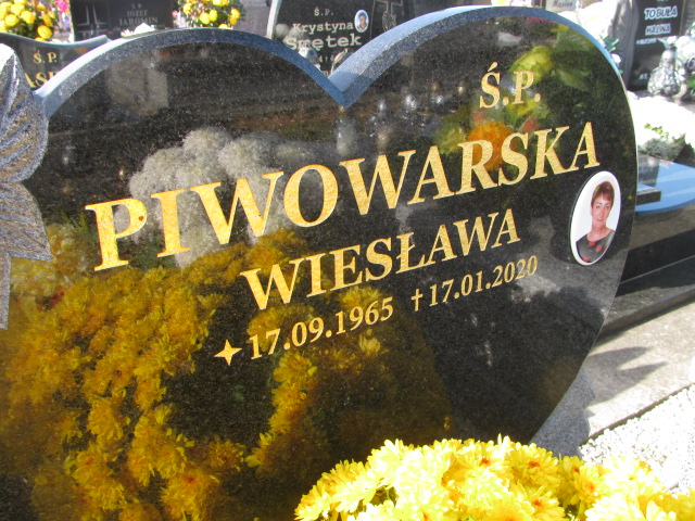 Wiesława Piwowarska 1965 Oświęcim Gmina - Grobonet - Wyszukiwarka osób pochowanych