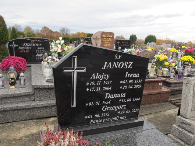 Danuta Jarosz 1954 Oświęcim Gmina - Grobonet - Wyszukiwarka osób pochowanych