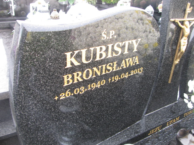 Bronisława Kubisty 1940 Oświęcim Gmina - Grobonet - Wyszukiwarka osób pochowanych