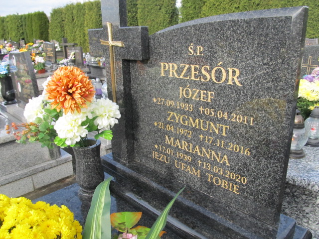 Józef Przesór 1933 Oświęcim Gmina - Grobonet - Wyszukiwarka osób pochowanych